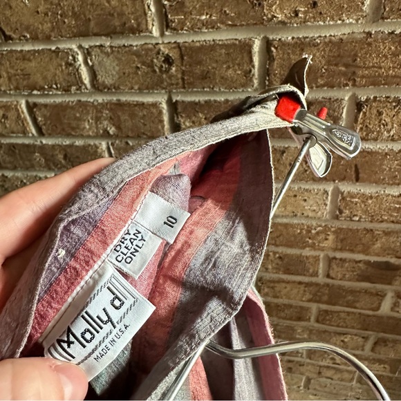 VTG 80s Retro Plaid Striped Skirt - Picture 6 of 6